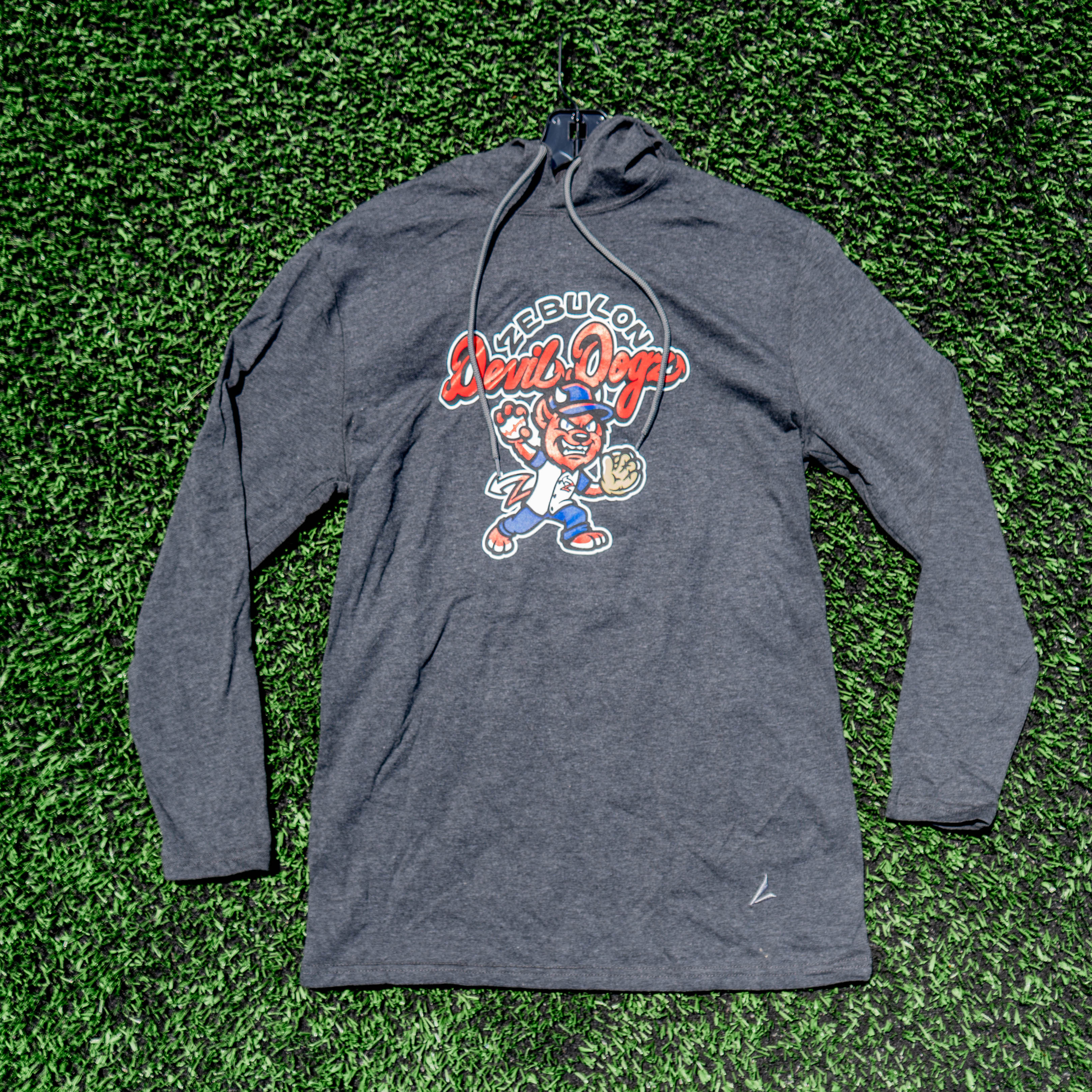 Zebulon Devil Dogs Lightweight Grey Hoodie