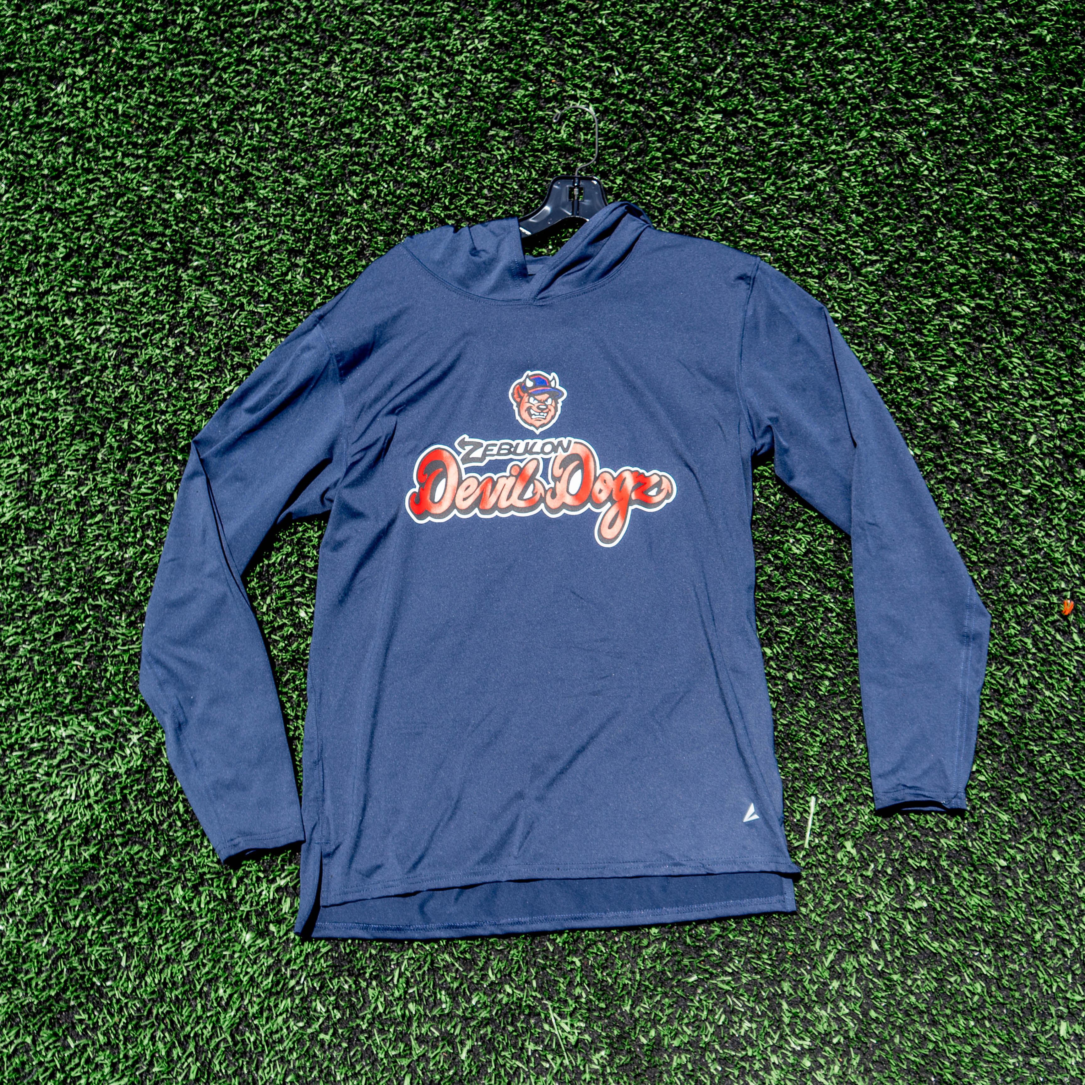 Zebulon Devil Dogz Adult Navy Performance Hoodie