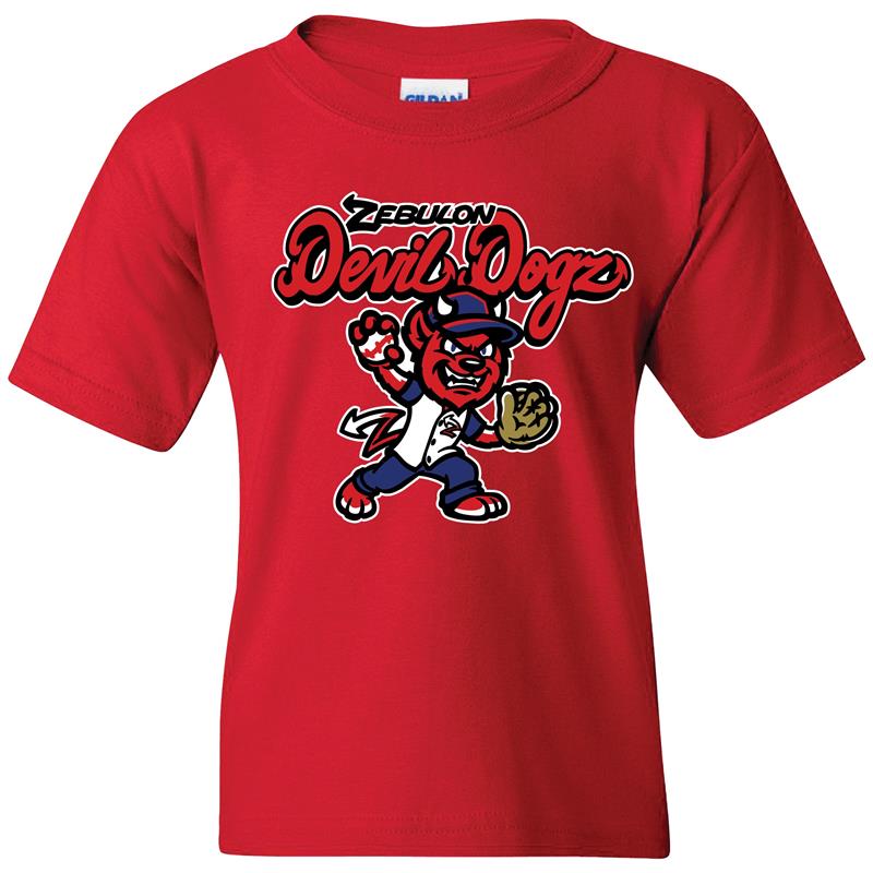 Zebulon Devil Dogz Youth Red Landscape