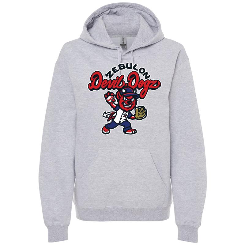 Zebulon Devil Dogz Softstyle Grey Hoodie