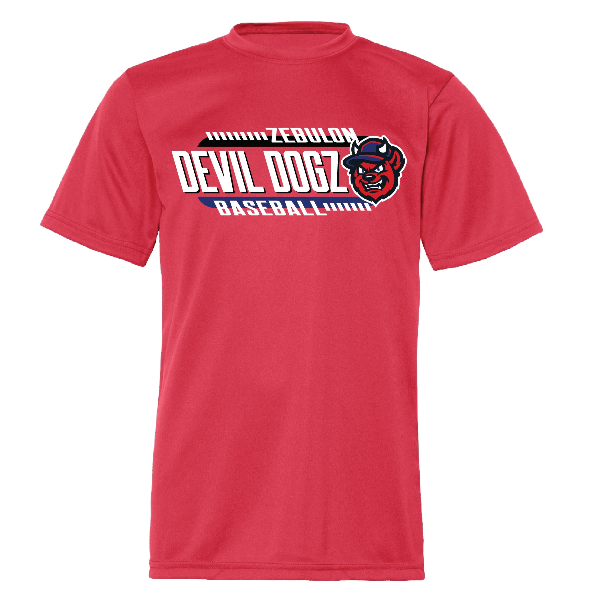 Zebulon Devil Dogz Youth Bradeley Performance Tee