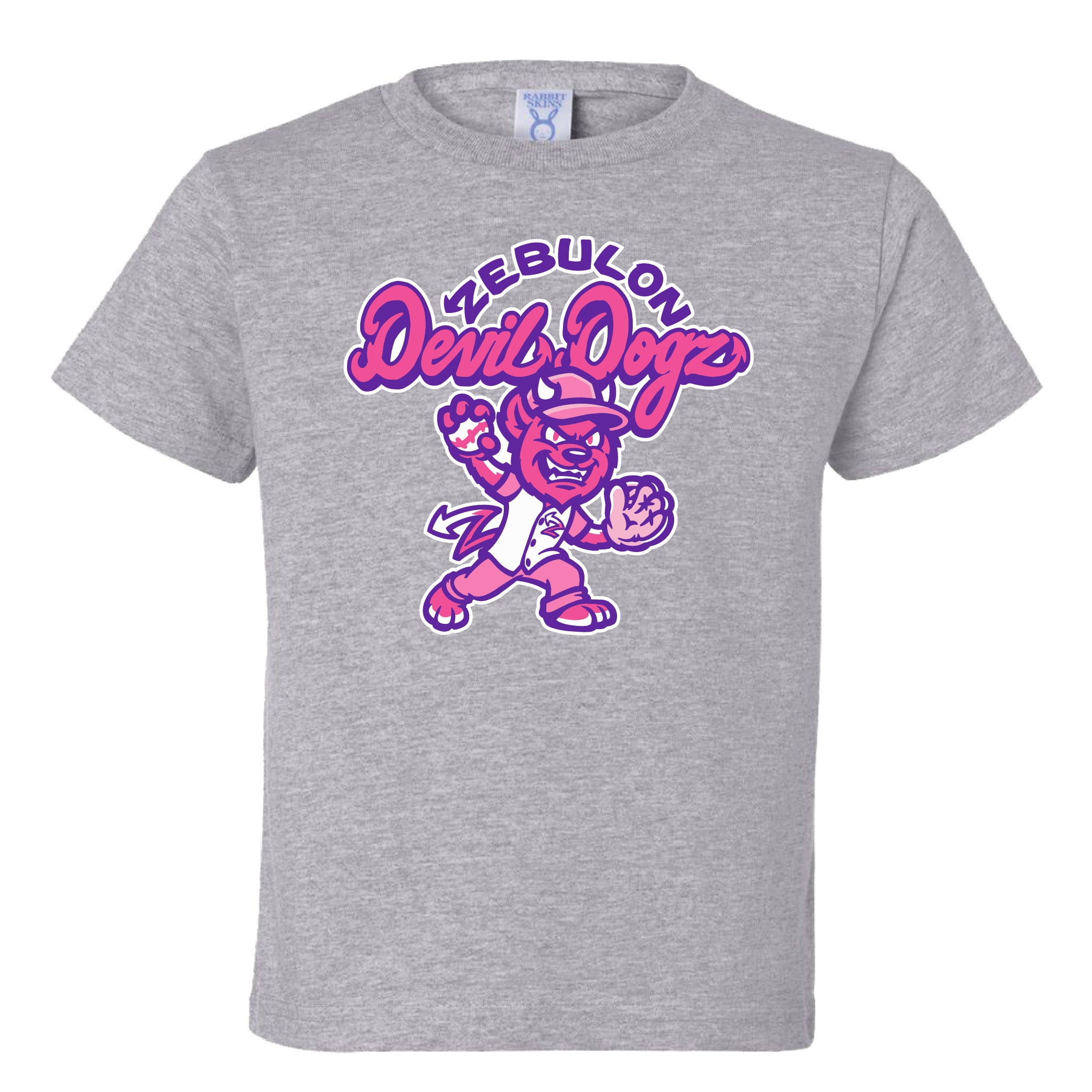 Zebulon Devil Dogz Toddler Girls Tonal Tee