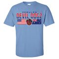 Zebulon Devil Dogz Adult Dual Flag Tee