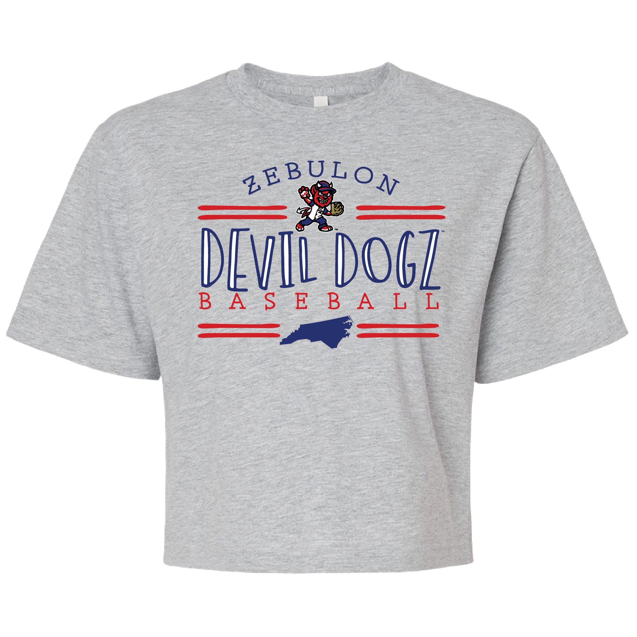 Zebulon Devil Dogz Women's Handdrawn Boxy Tee
